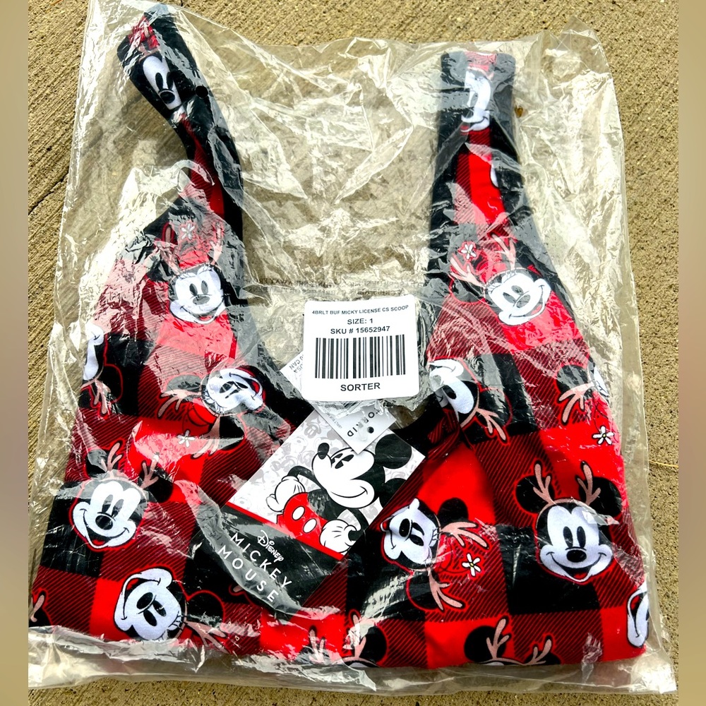 Torrid Disney Mickey Mouse Bralette Christmas Reindeer 1x